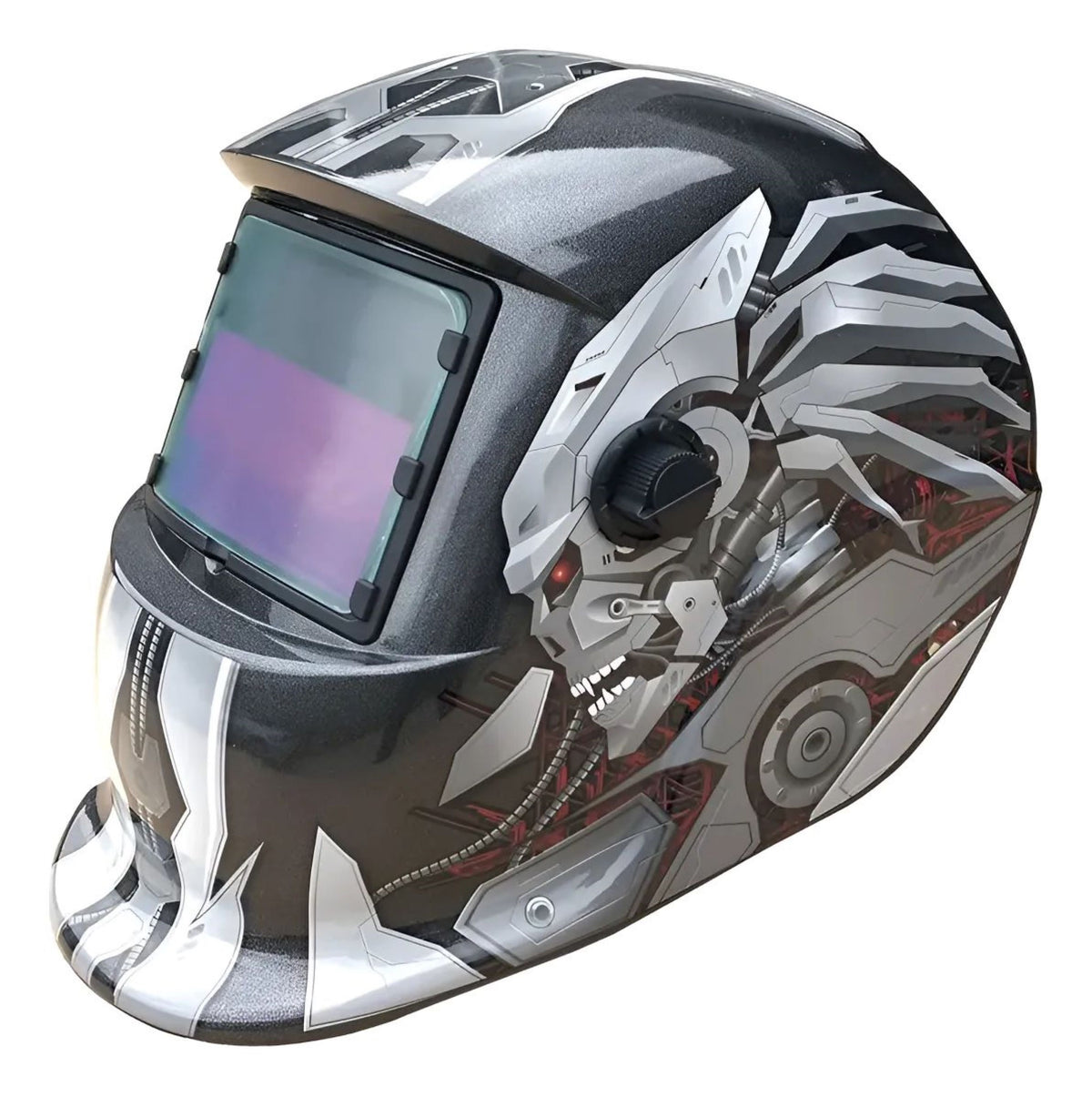 Gray helmet for bikers